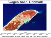 Landsat TM5 image of the Skagen area of Denmark