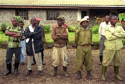 Guards of Kahuzi-Biega National Park, Congo (Dem.Rep.)