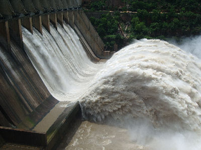 De Srisailam-dam in India