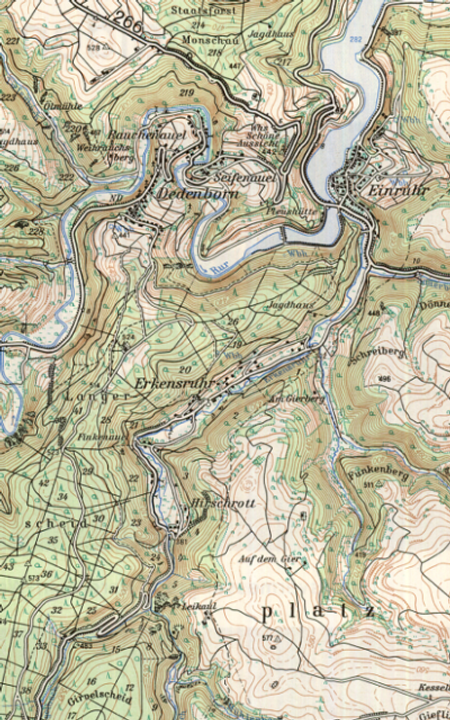 Topographic map