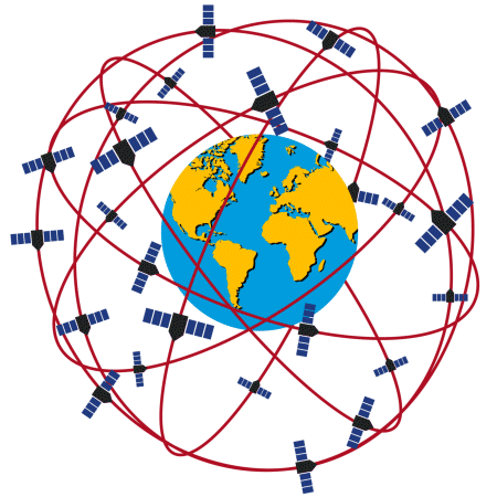 24 Satelliten auf sechs verschiedenen Bahnen