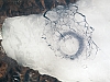 A circle in the thin ice of Lake Baikal