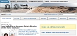 Screenshot of the UNESCO World Heritage Centre webpage