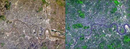 London in 2005 and 2001