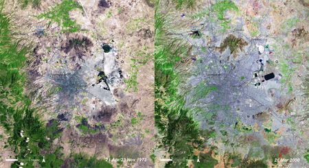 Mexico City 1973 and 2000