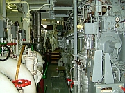 engine room of a cargo vessel