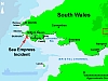Map of South Wales and the Bristol Channel