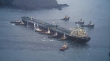 Sea Empress aground