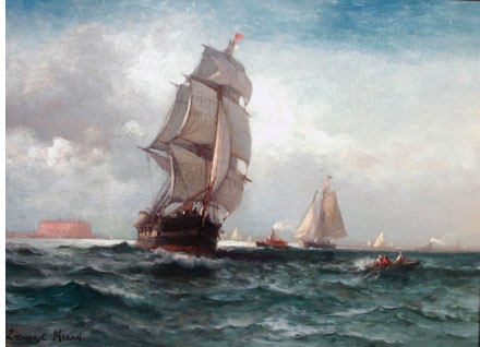 New Yorker Hafen im 18. Jahrhundert