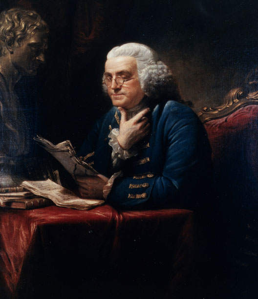 Portrait von Benjamin Franklin