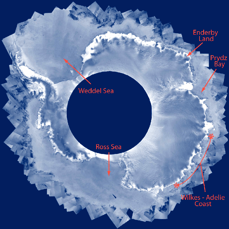 Antarctica in april-mei 2004
