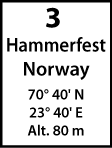 3. Hammerfest, Norway