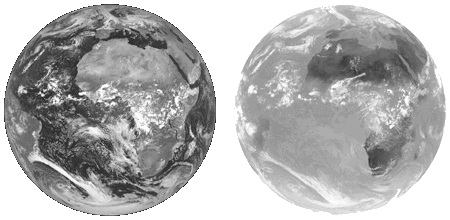 The Earth in VIS and thermal IR