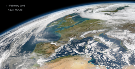 Europa im Satellitenbild