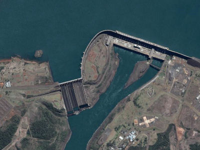 Itaipu Dam Satellite