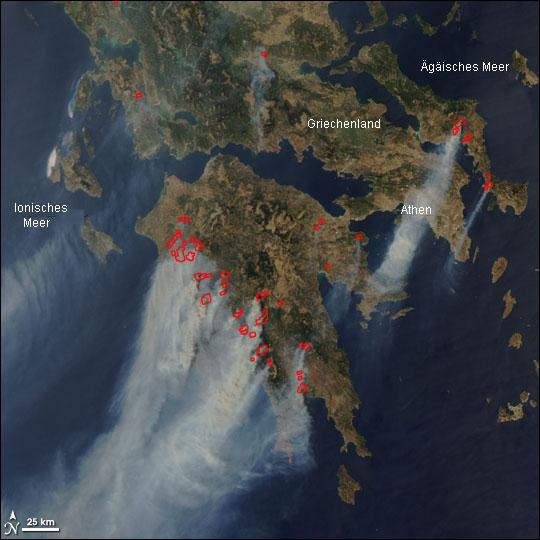 Forest Fires in Peloponnese