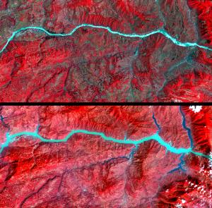Three Gorges Dame reservoir (ASTER)