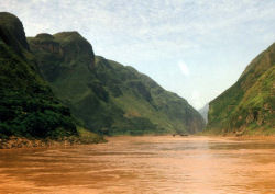 China's Yangtze River at the Three Gorges, in Hubei province