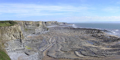 Wave erosion in South Wales