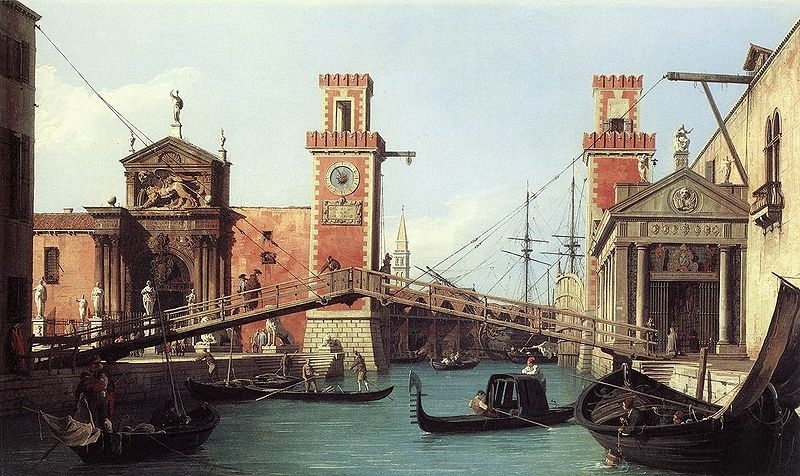 Das Arsenal in Venedig von Canaletto